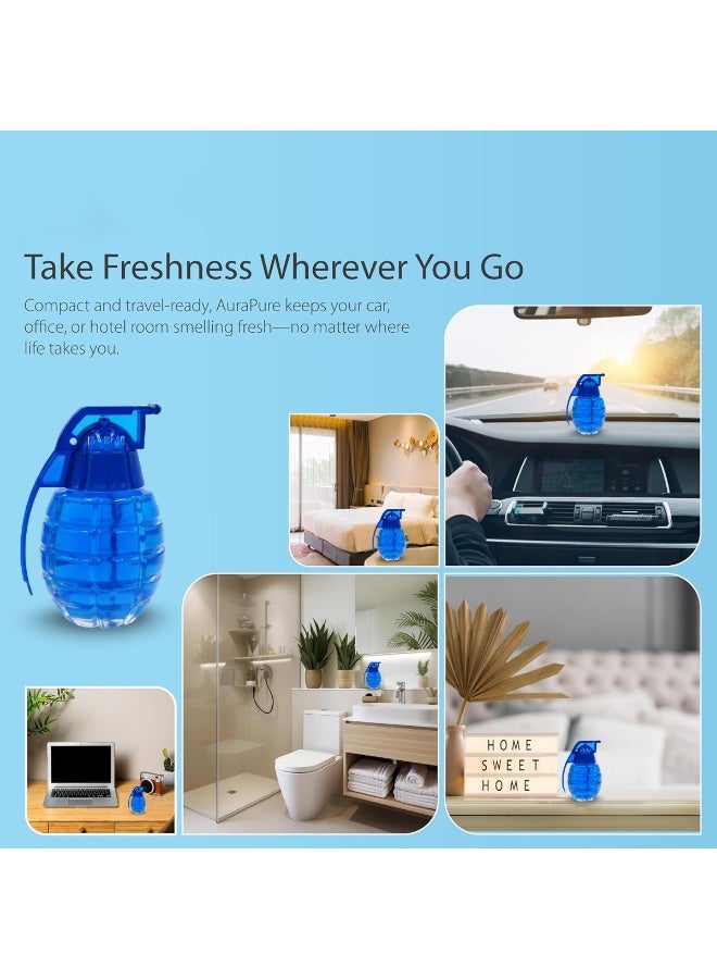 ان جي معطر جو للسيارة بتصميم قنبلة جالاكسي الجديد - معطر يدوم طويلاً برائحة السيارة الجديدة، مناسب لوضعه على لوحة القيادة وحامل الأكواب - تصميم مانع للتسرب، مثالي للاستخدام في المنزل والمكتب ومكان العمل والسفر - هدية مميزة لتزيين السيارة - 794-519 - Image 5